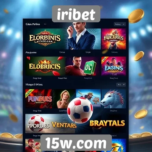 Opções de jogos disponíveis no iribet para apostadores